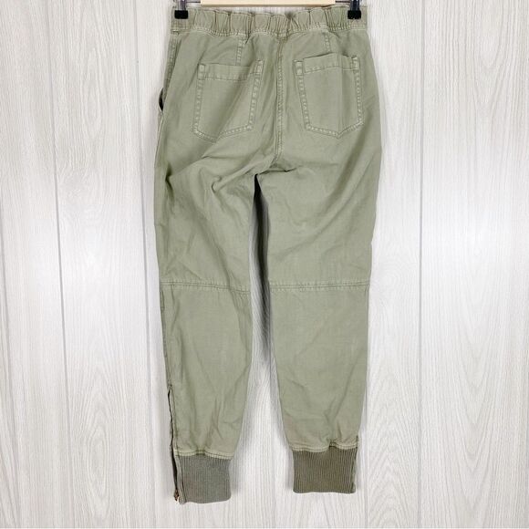 J. Crew | Army Green Ankle Zipper Skinny Pants Size 00 - Picture 2 of 9